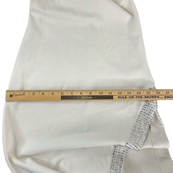 NBD White Maxi Stretch Jeweled High Split Dress Sz XS- Small $368 🥂🍾 - Picture 9 of 10